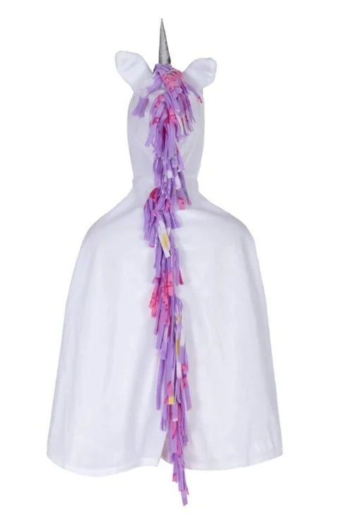 Unicorn Toddler Cape, White, Size 2-3T