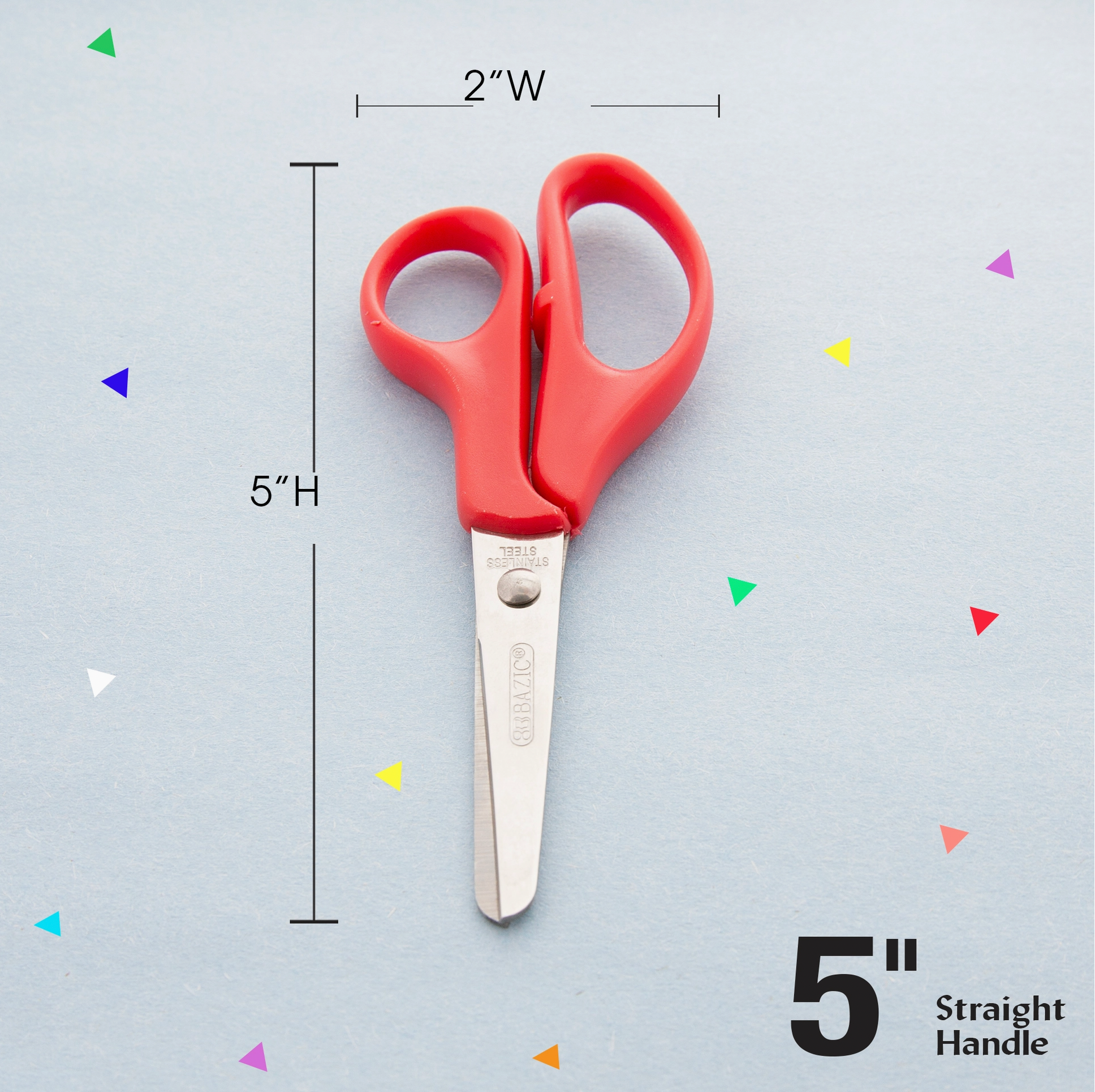 School Scissors 5" Blunt Tip