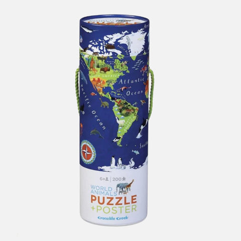 World Animals Puzzle + Poster