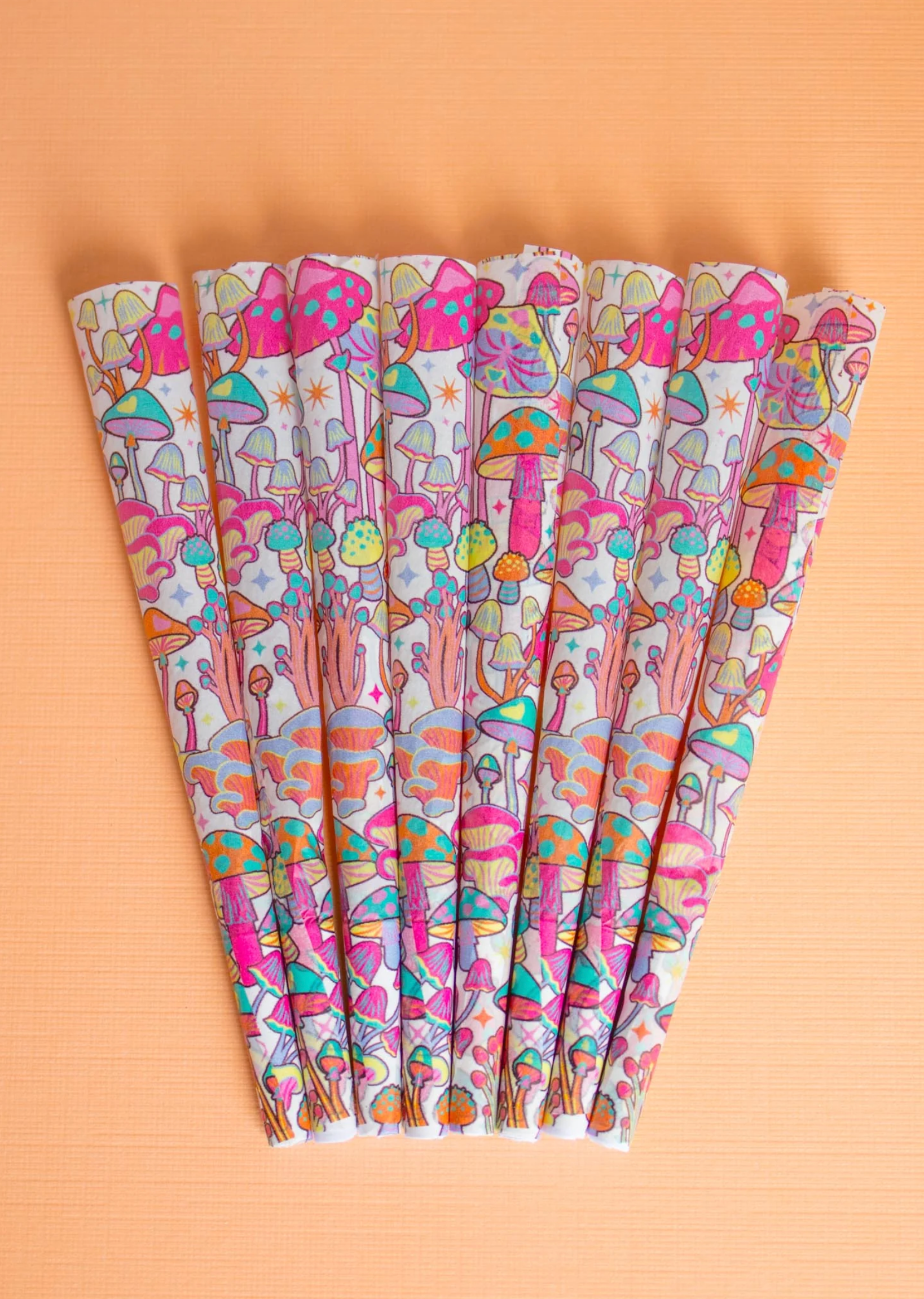 Colorful Mushroom Cones (8-Pack)