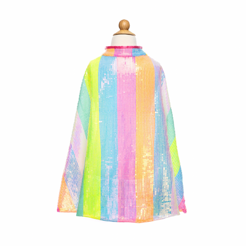 Stripy Sequins Cape, Size 4-6