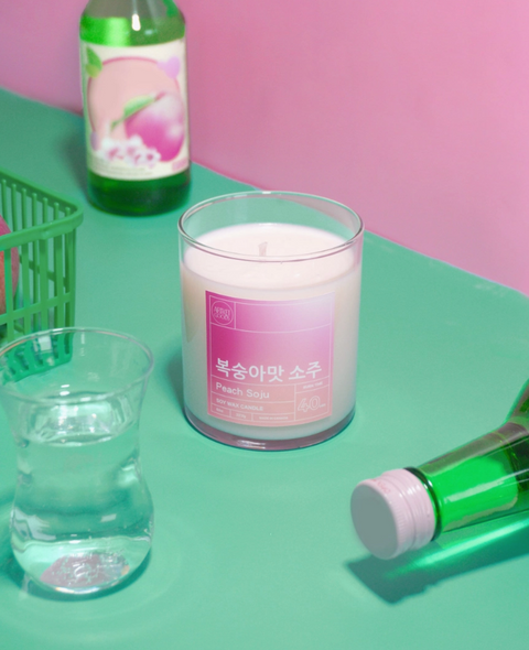 Peach Soju Scented Candle