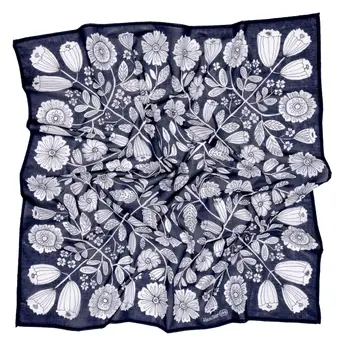 Large 34" Bandana Fiona (Navy & White)
