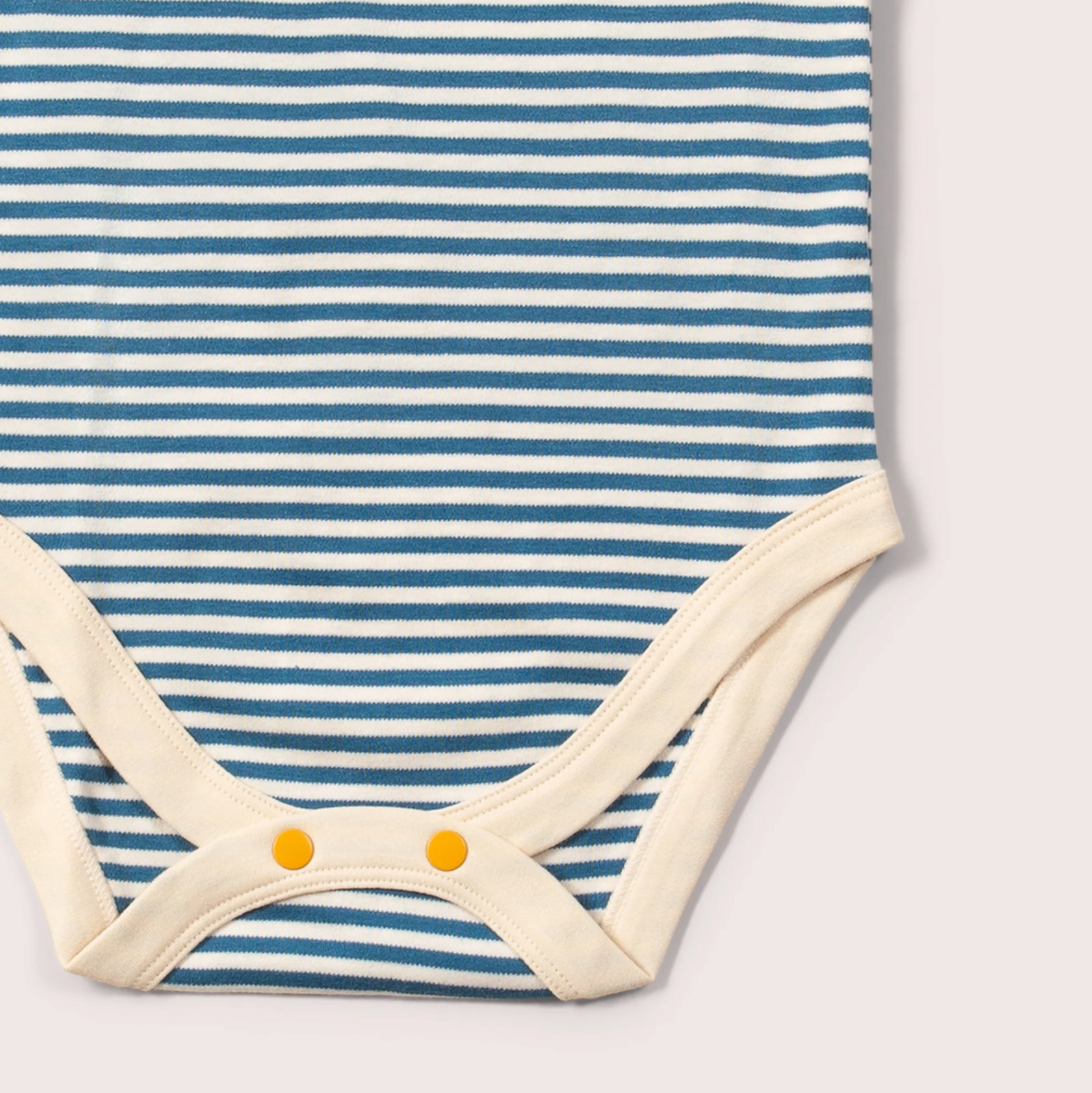 Blue Striped Organic Baby Bodysuit