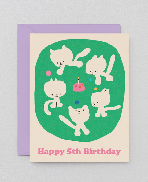 'Happy 5th Birthday' Greetings Card