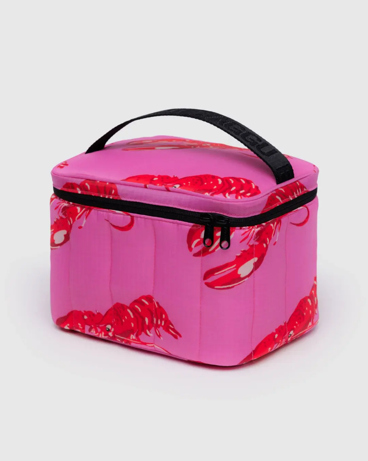 Puffy Lunch Bag Pink Lobster