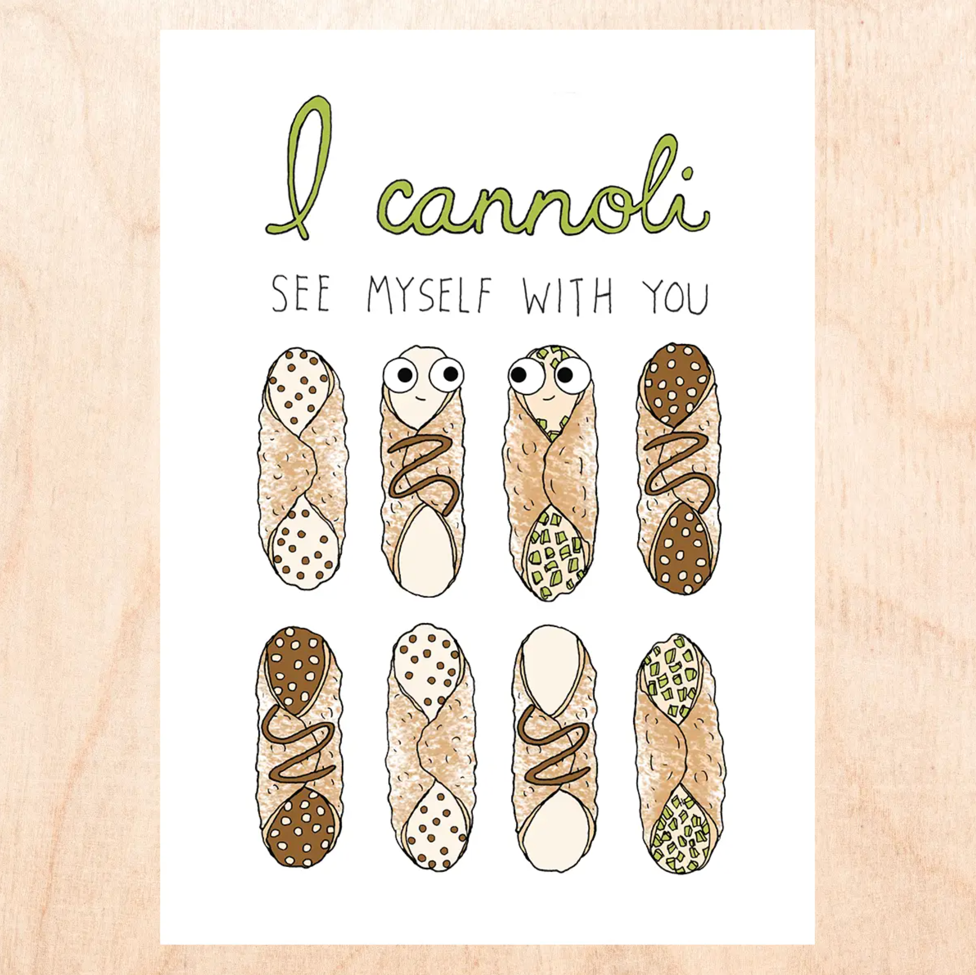 Cannoli See Myself with You Love Card - Stay Forever