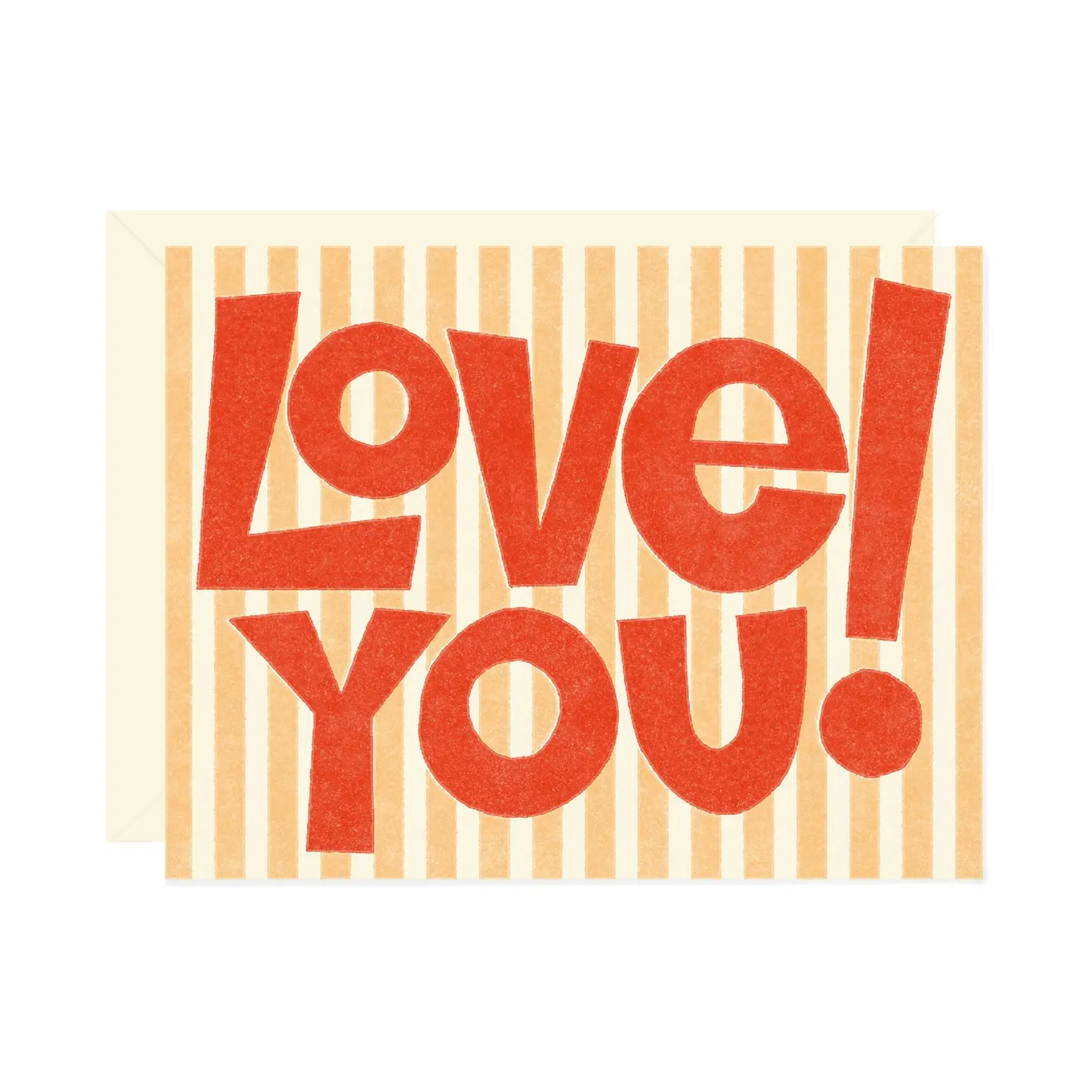 Love You Type and Stripe Card - Stay Forever