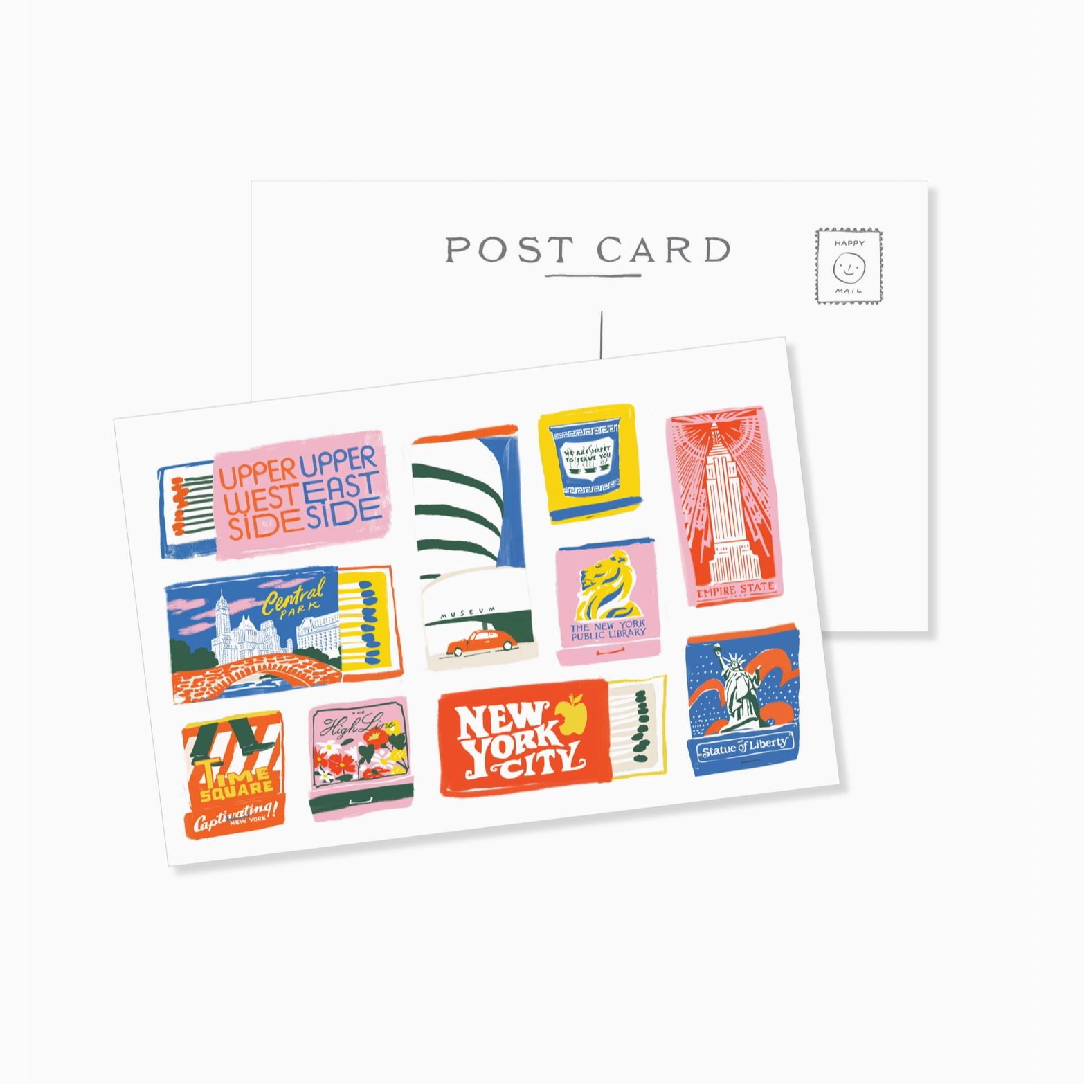 New York City Matchbook Postcard