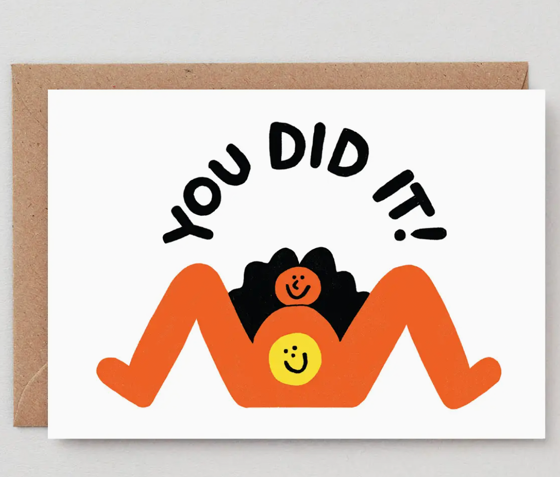 'you Did It!' Greetings Card