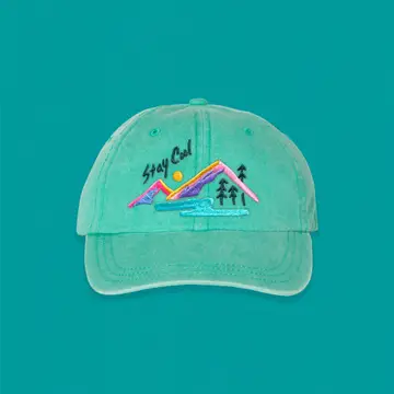 Stay Cool 90s Dad Hat - Seafoam