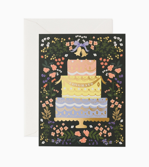 Woodland Wedding Cake Card