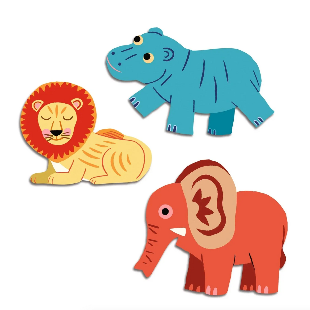 Safari Animals Baby Stickers