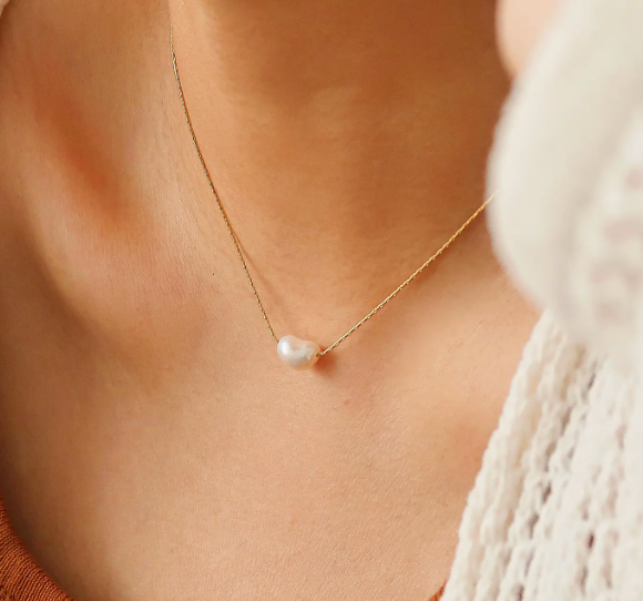 Kinney Natural Pearl Necklace
