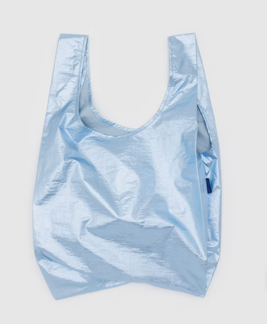 Standard Baggu Metallic Light Blue