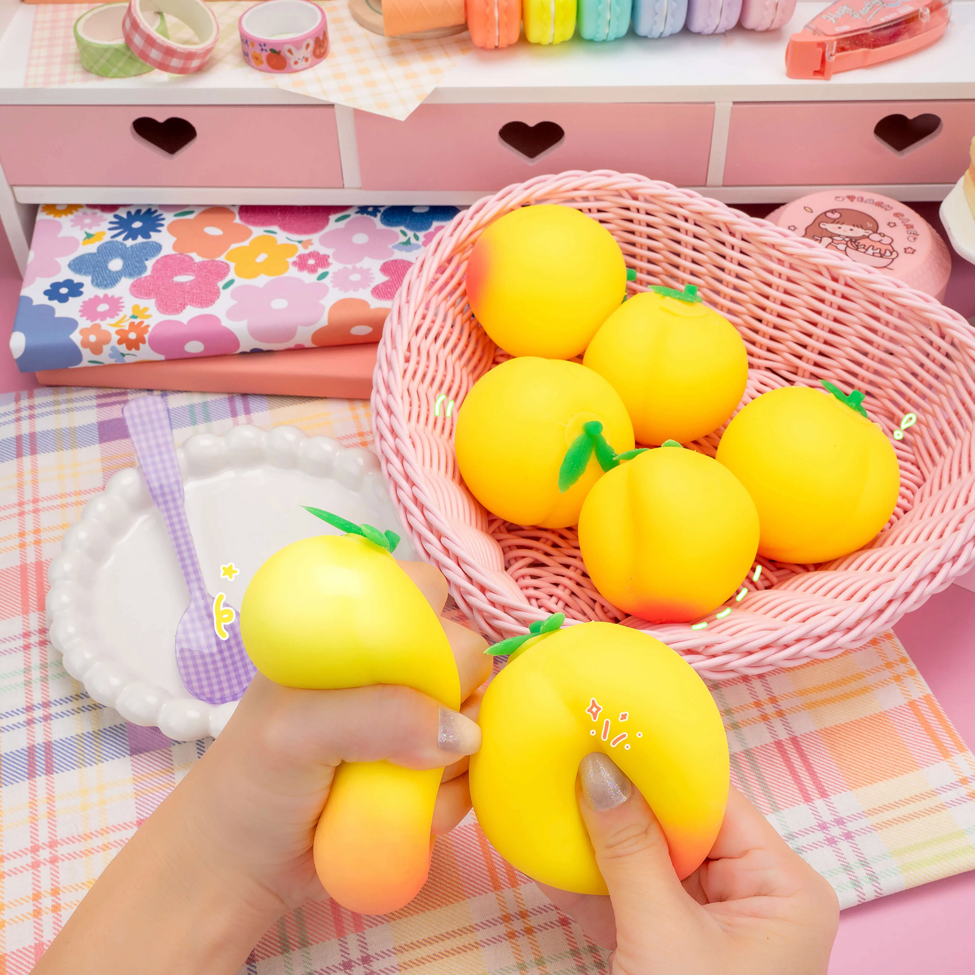 Cute Georgia Peach Sensory Toy