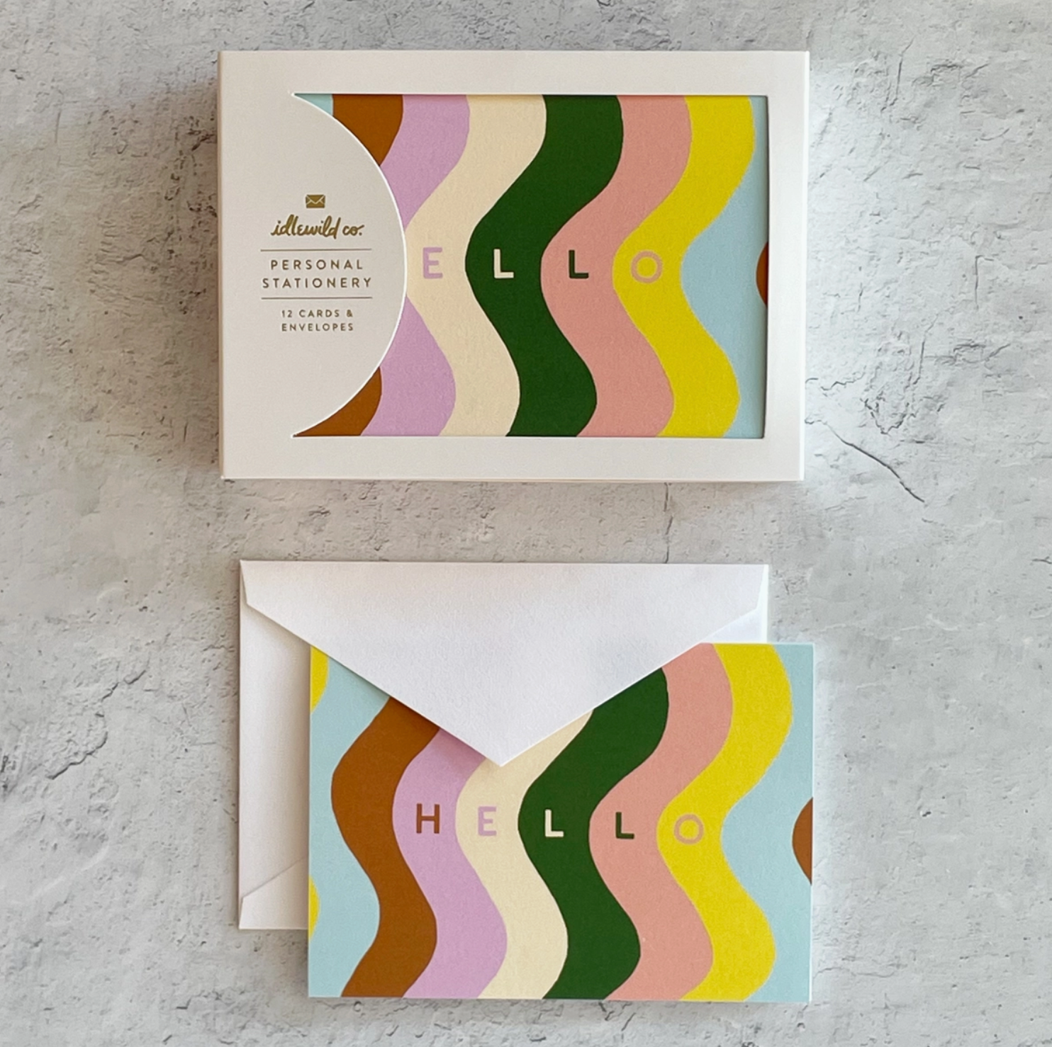 Mellow Hello Notecards - Boxed Set of 12