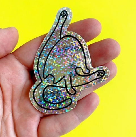 Cat But Holographic Sticker
