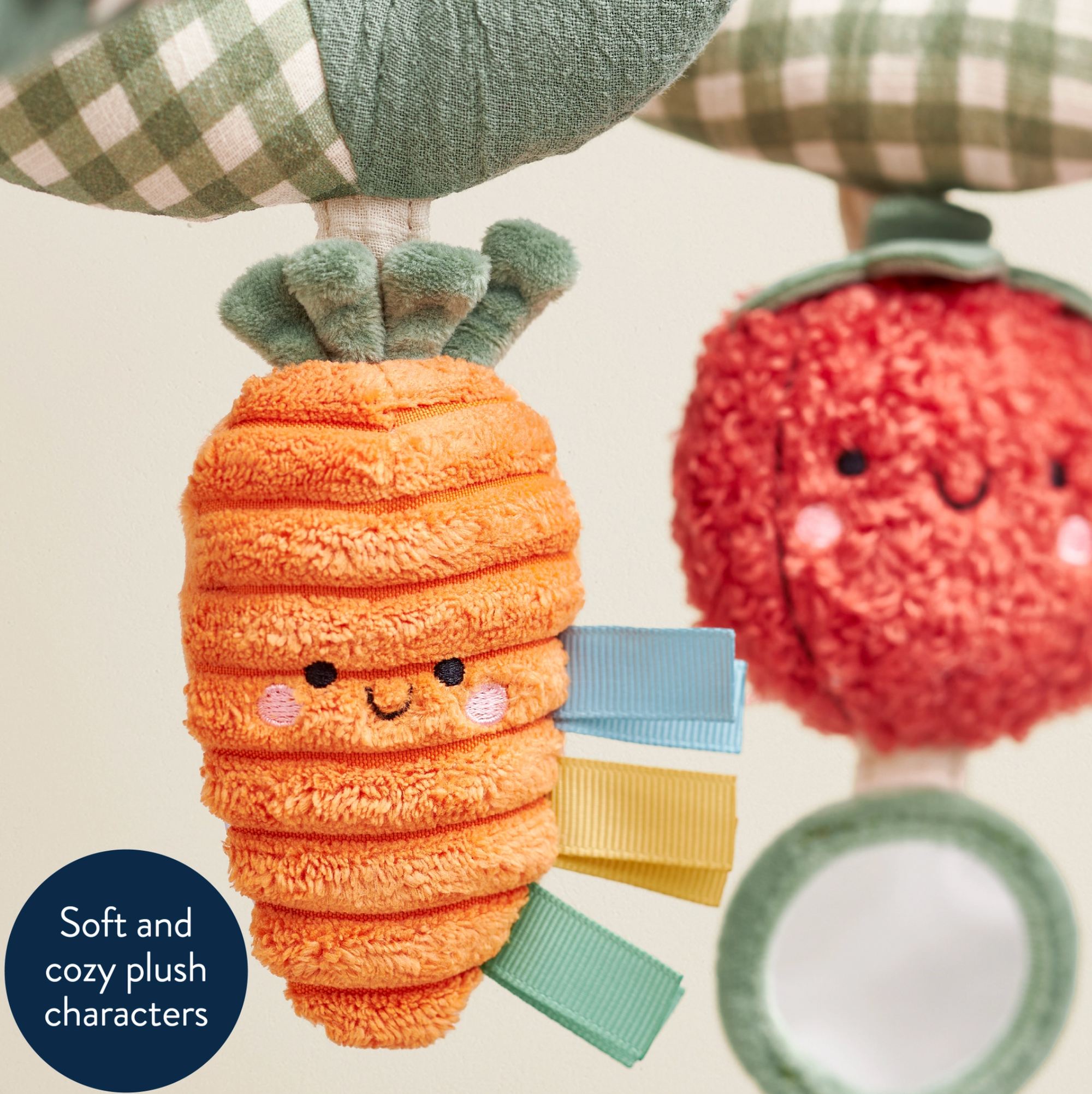 Itzy Bitzy Spiral Car Seat Activity Toy Veggie