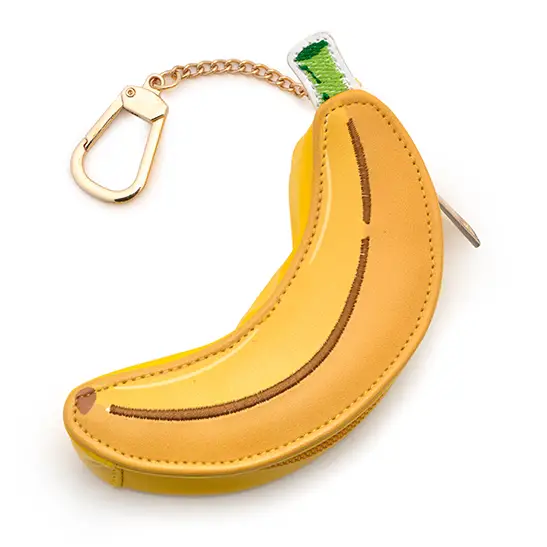 2-in-1 Bag Charm & Reusable Shopper Bag - Ripe Yellow Banana