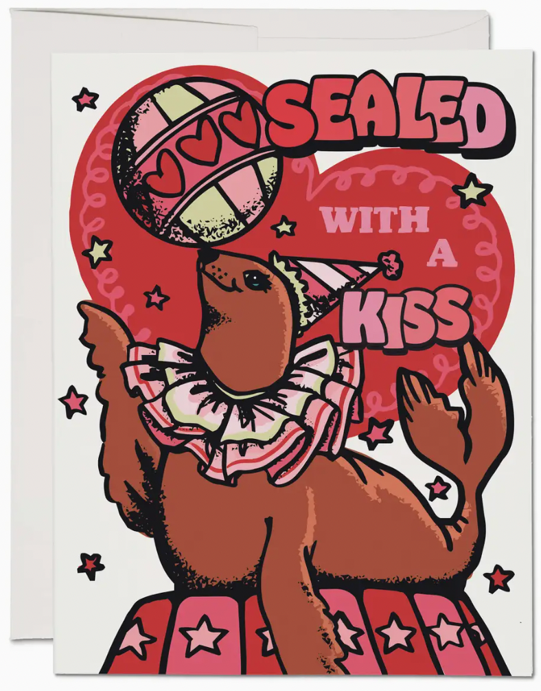 Sealed with A Kiss Greeting Card
