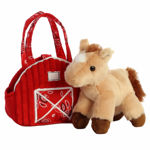 7" Red Barn Horse Fancy Pals