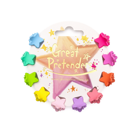 Rainbow Star Mini Hairclips 10pcs