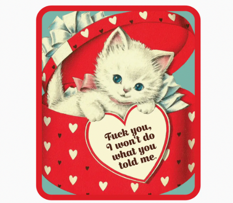 Fuck You Kitty Vinyl Sticker