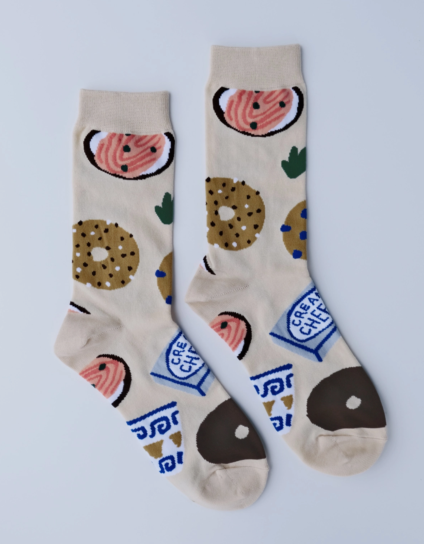 Bagels 100% Cotton Women's Crew Socks