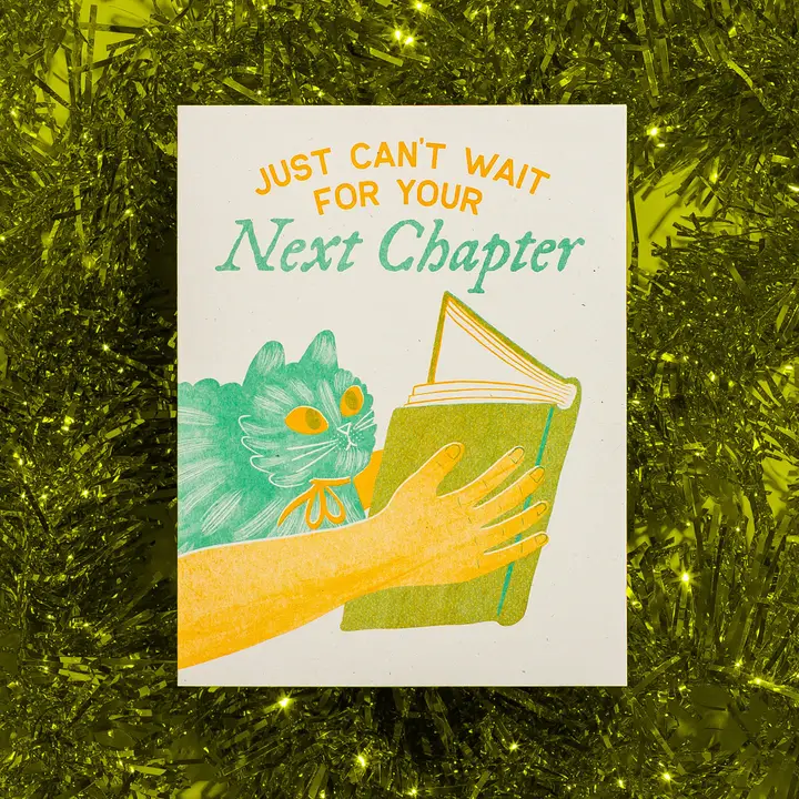 Next Chapter - Risograph Greeting Card - Stay Forever