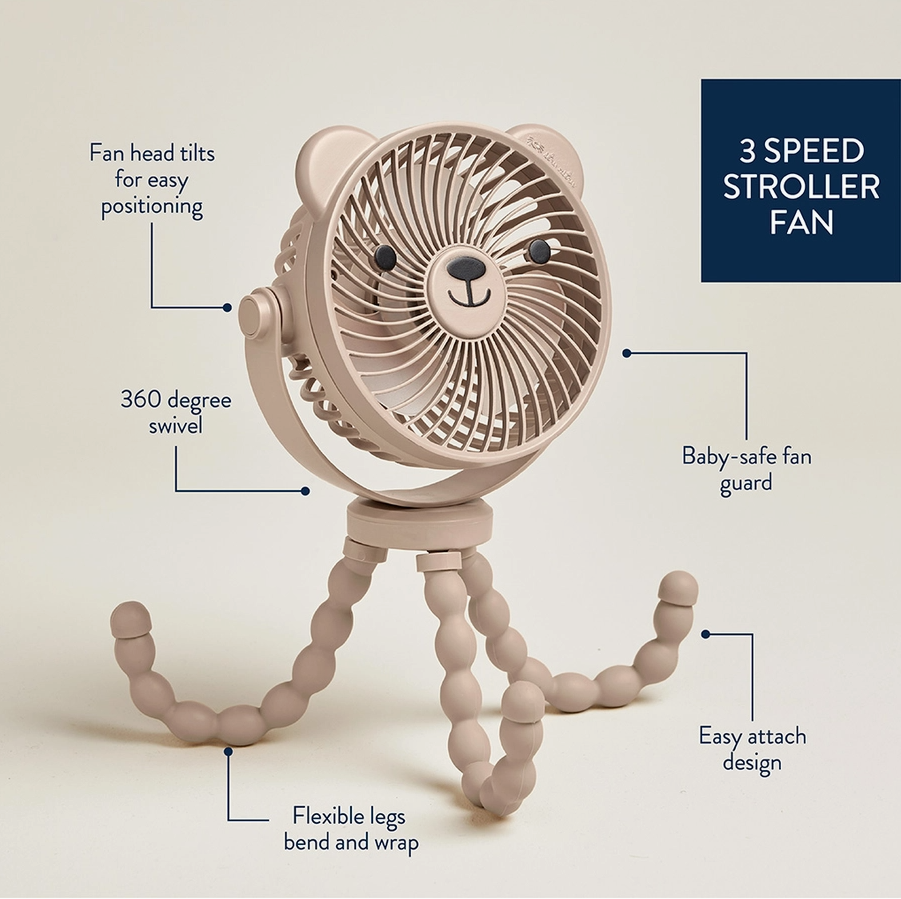 Itzy Breeze 3-Speed Stroller Fan - Stay Forever