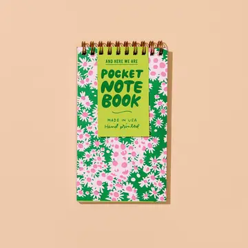 Letterpress Small Spiral Notebook (Lined)—Aster