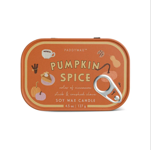 BISTRO 4.5 OZ PRINTED TIN CANDLE