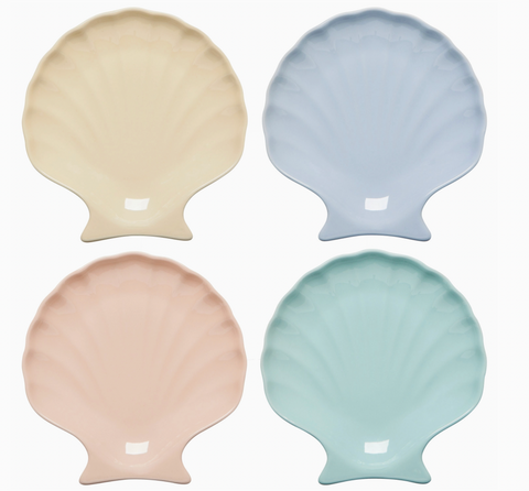 Assorted Seaside Shells Appetizer Plates