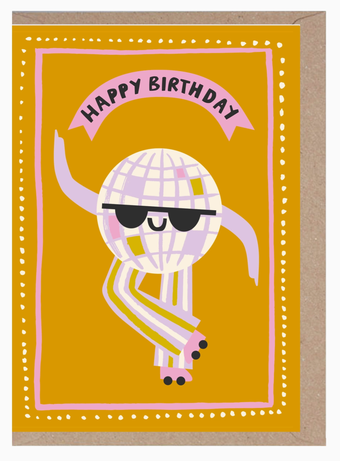 Discoball Happy Birthday Card