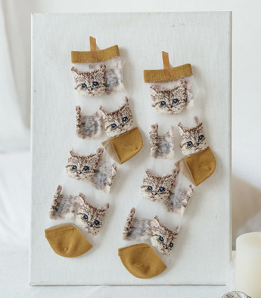 Transparent Cat Socks