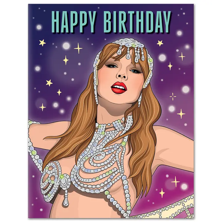 Taylor Swift Favorite Showgirl Birthday Card