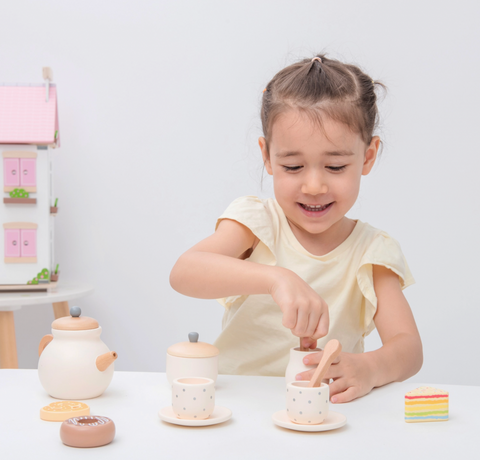 New Classic Toys Wooden Tea Set