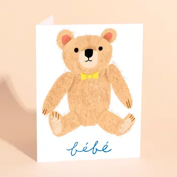 Teddy - Baby Card - Stay Forever