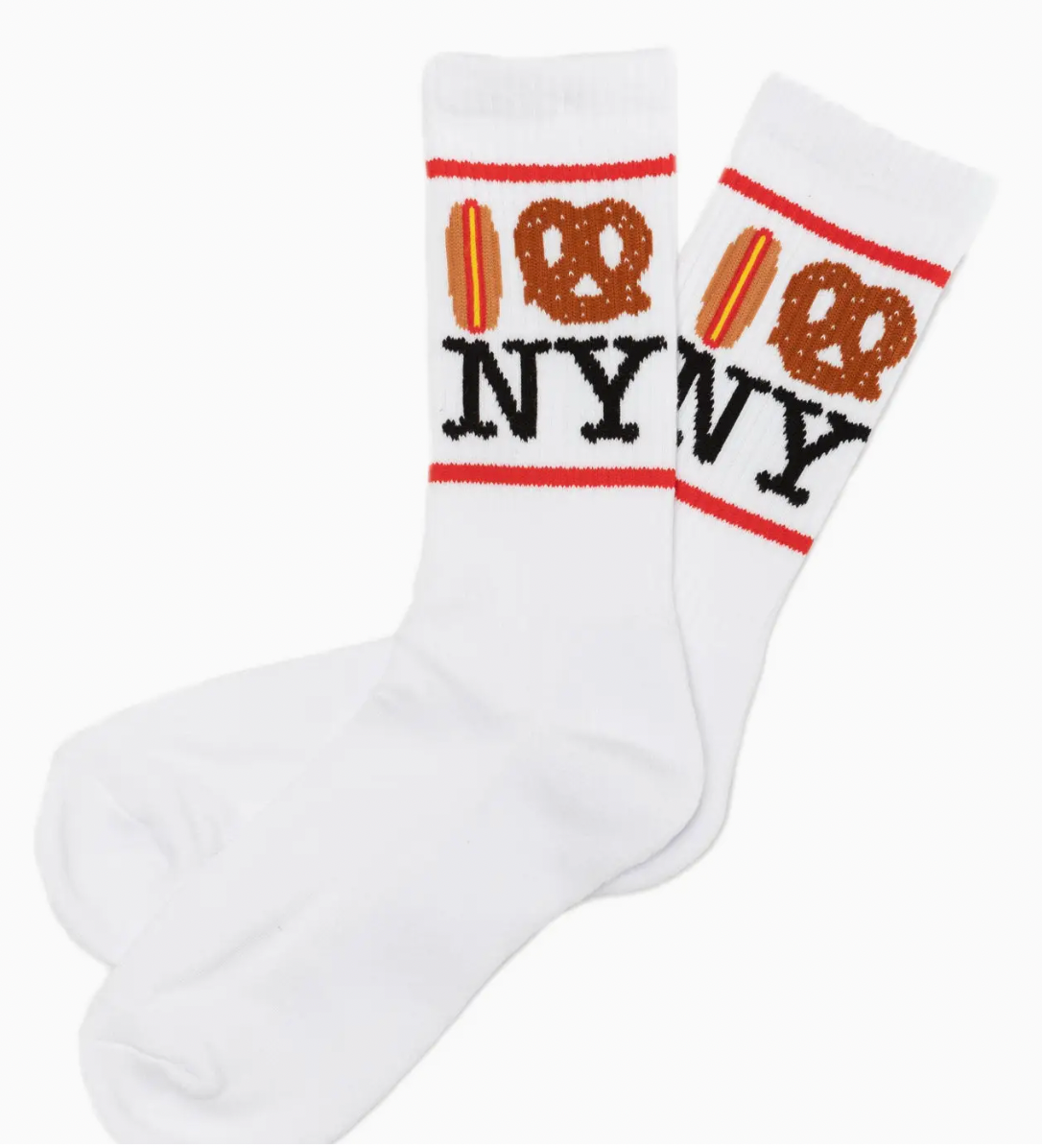 Hot Dog Pretzel Ny Unisex Socks