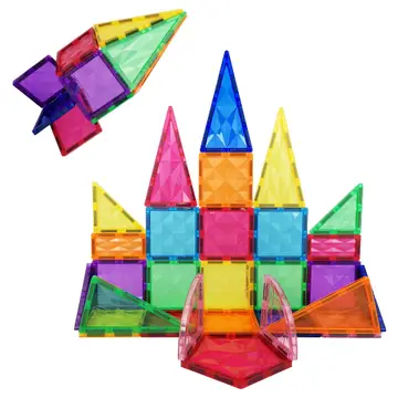 PicassoTiles 41pc Magnetic Tile Building Block - Stay Forever