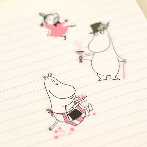 Moomin Character Flake Sticker Set