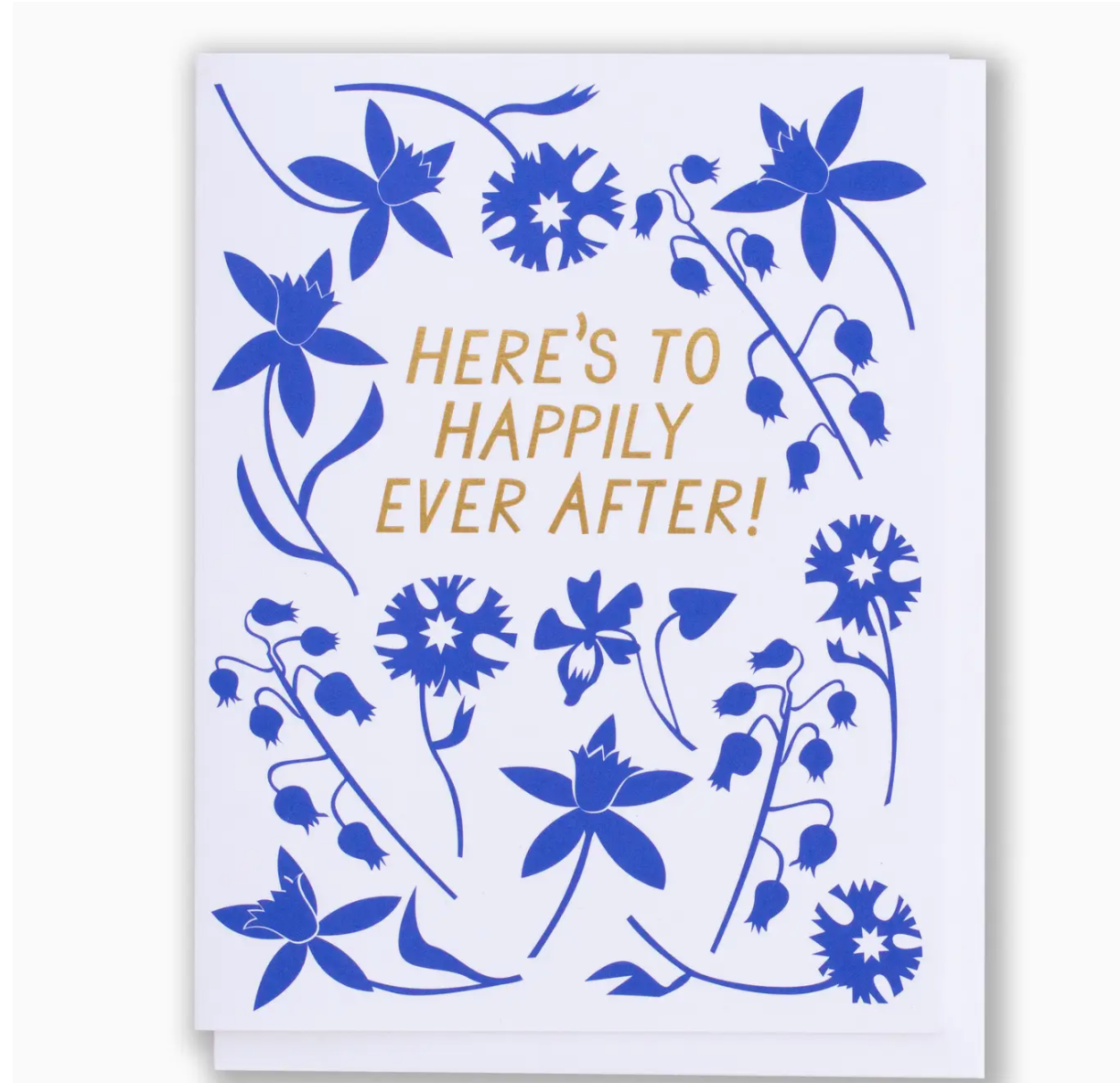 Happily Ever After Foil and Floral Note Card