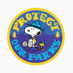 Protect Our Parks Snoopy Sticker