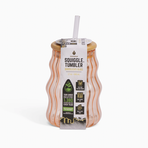 17oz Squiggle Tumbler - Peach