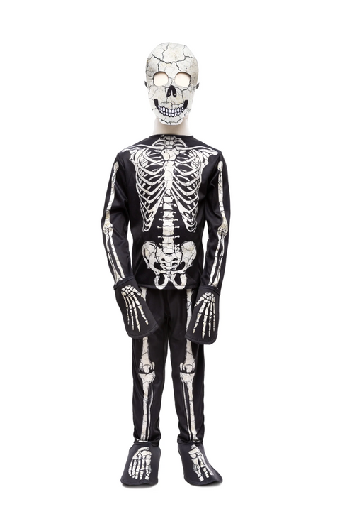 Glow-in-the-Dark Skeleton Shirt Pants Mask