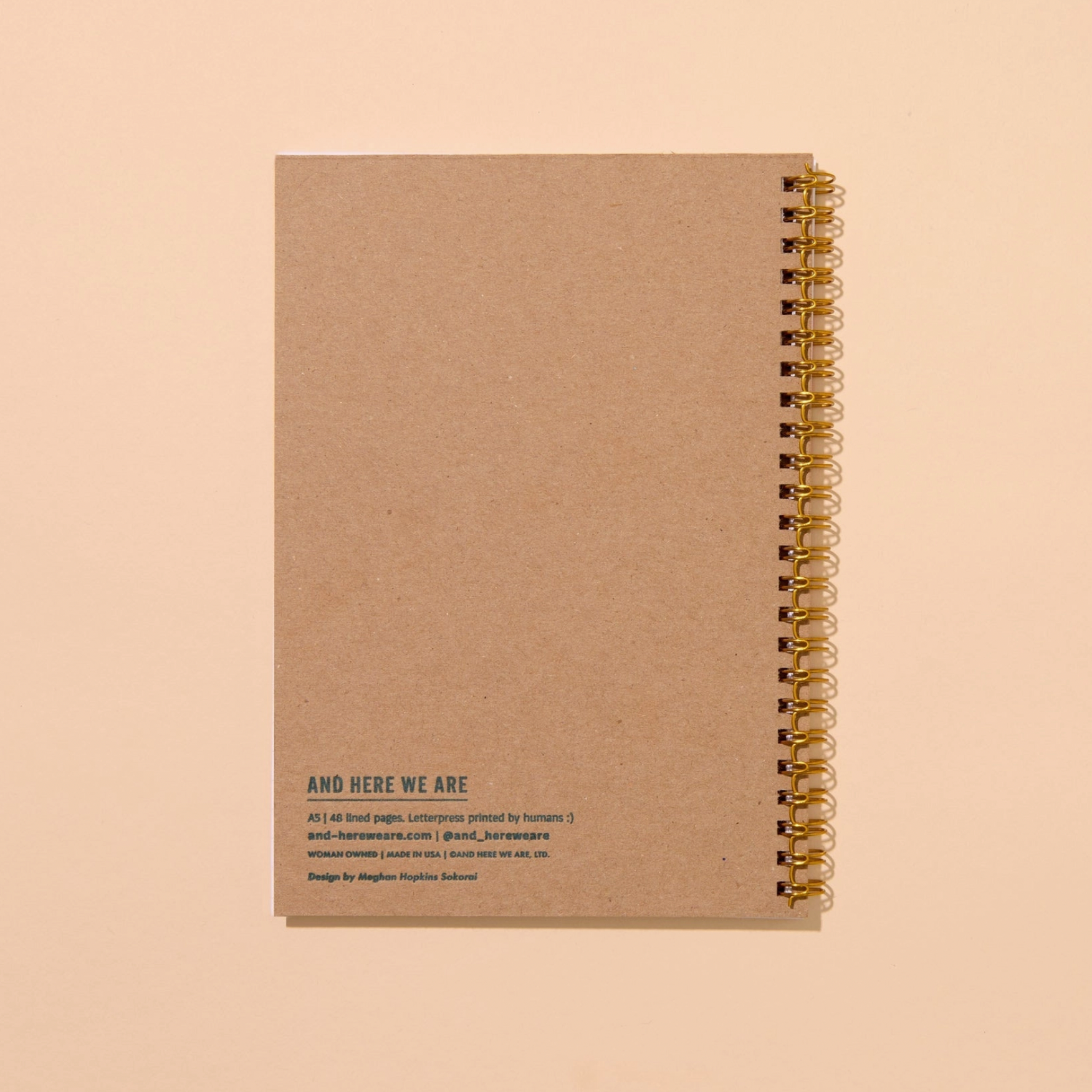 Macaroni Letterpress Spiral Notebook
