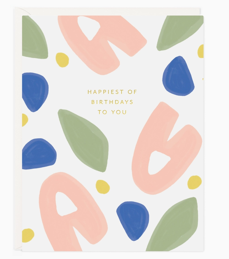Birthday Floral Confetti Card