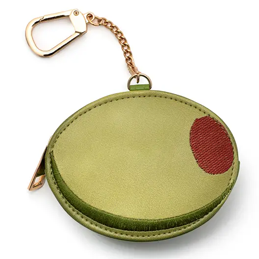 2-in-1 Bag Charm & Reusable Shopper Bag - Green Olive