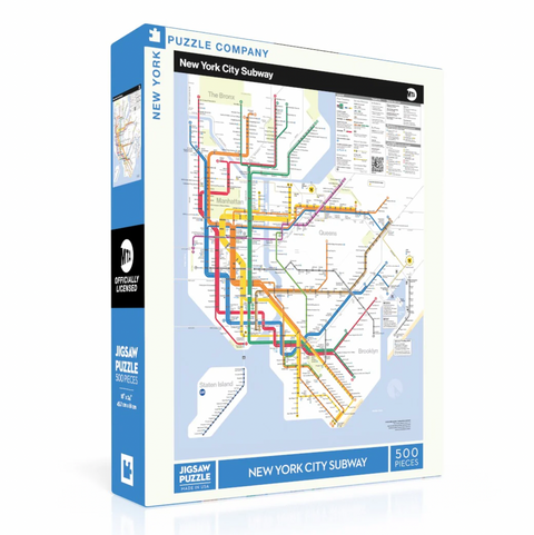 New York Subway Map 500 Piece Jigsaw Puzzle